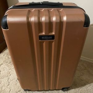Rose gold suitcase